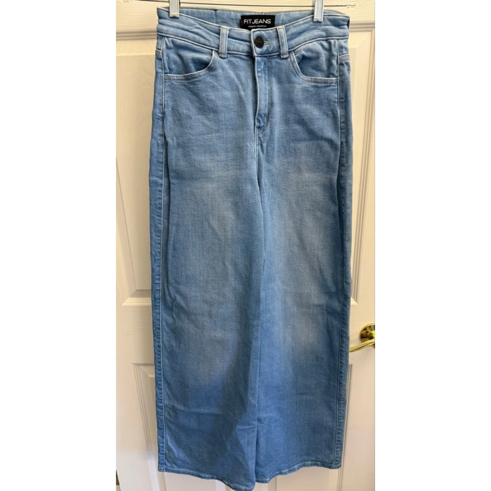 Fitjeans Robinson Wide Denim Pants light wash size small - Picture 3 of 10